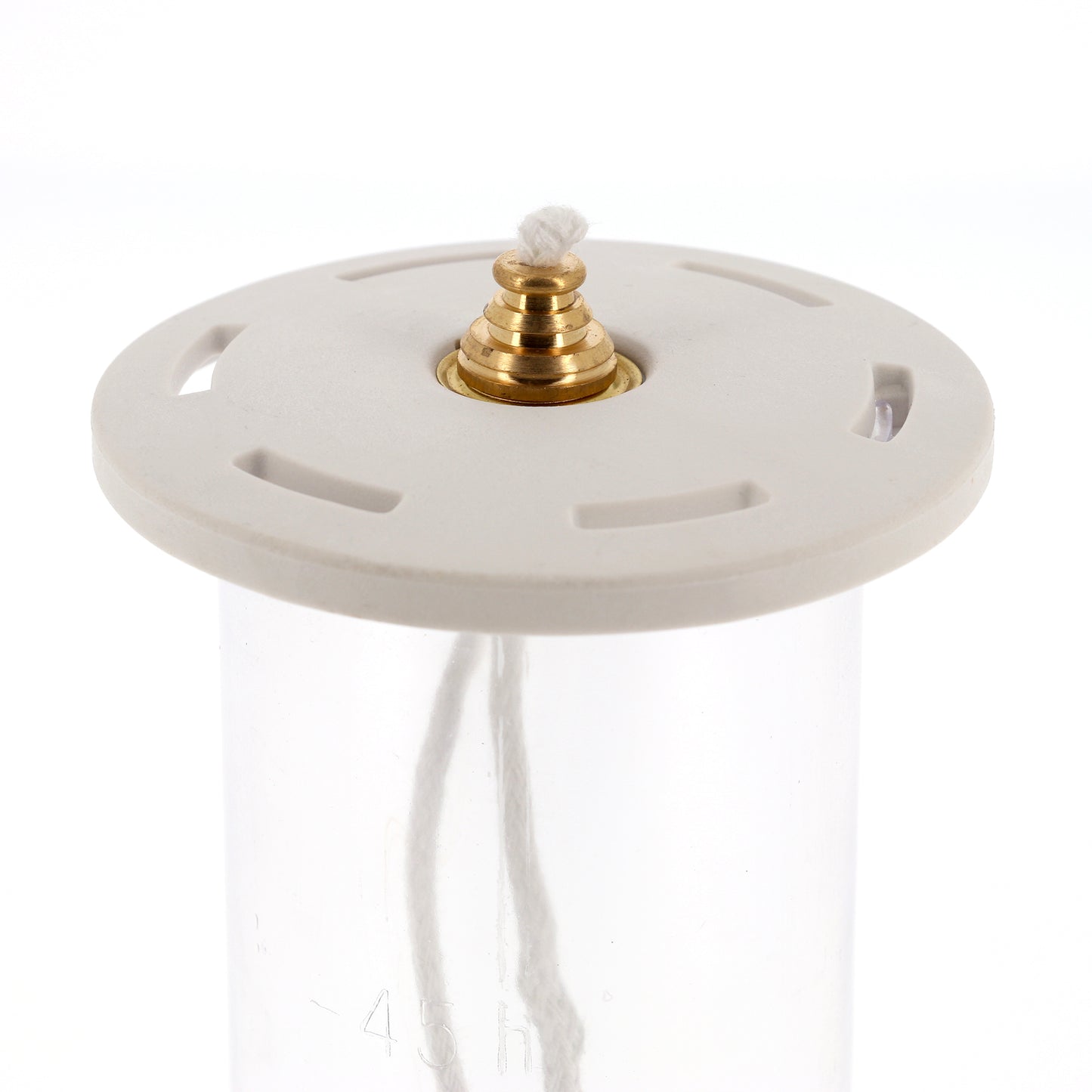 Ricambio cartuccia in plastica per candele a cera liquida di diametro 8 cm