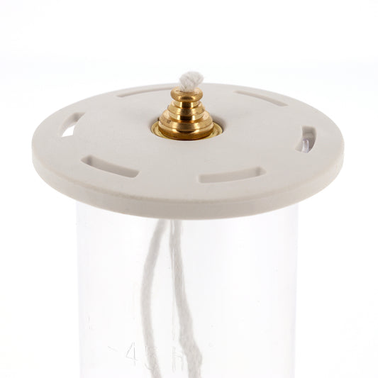 Ricambio cartuccia in plastica per candele a cera liquida di diametro 8 cm