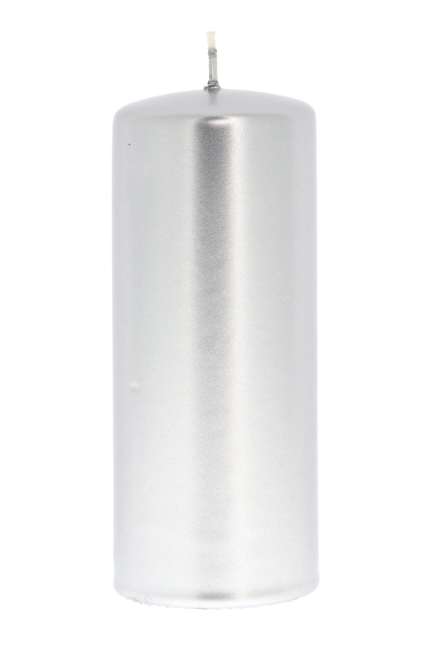 Candela cero color oro o argento. Dimensioni 5x13 cm