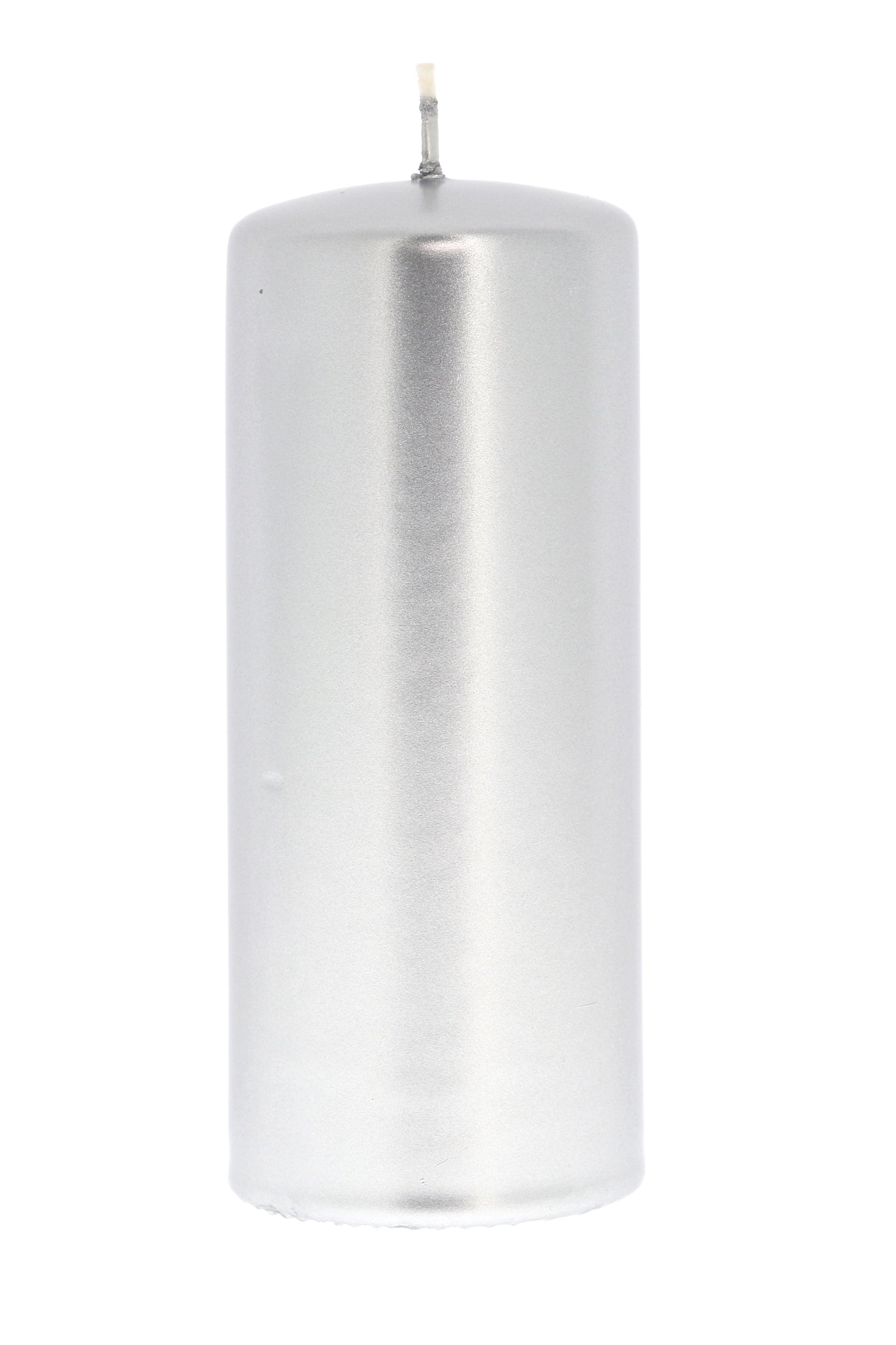 Candela cero color oro o argento. Dimensioni 5x13 cm