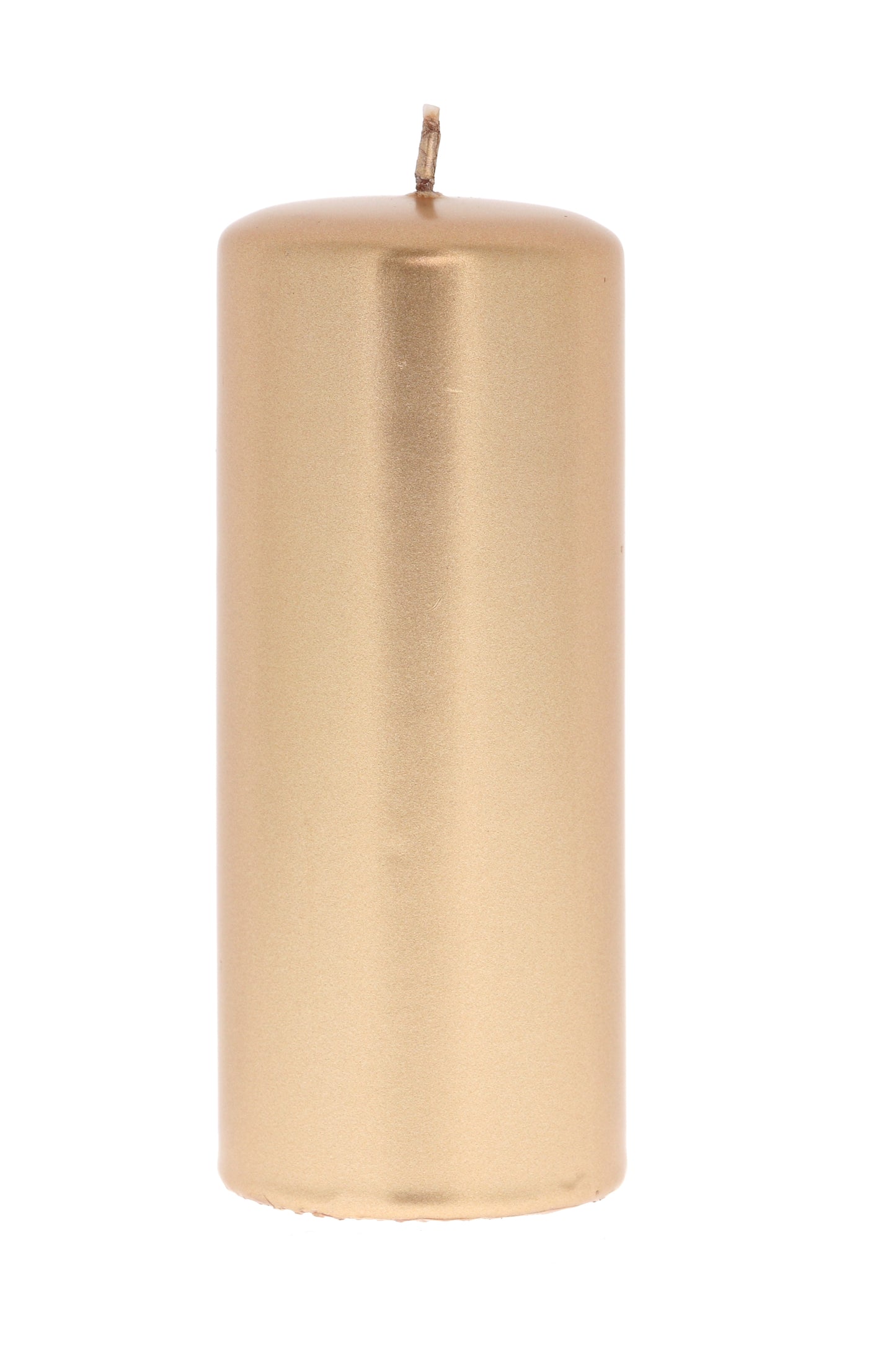 Candela cero color oro o argento. Dimensioni 6x15 cm
