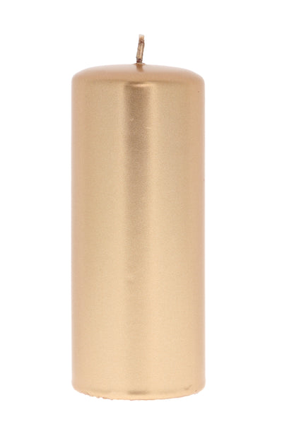 Candela cero color oro o argento. Dimensioni 6x15 cm