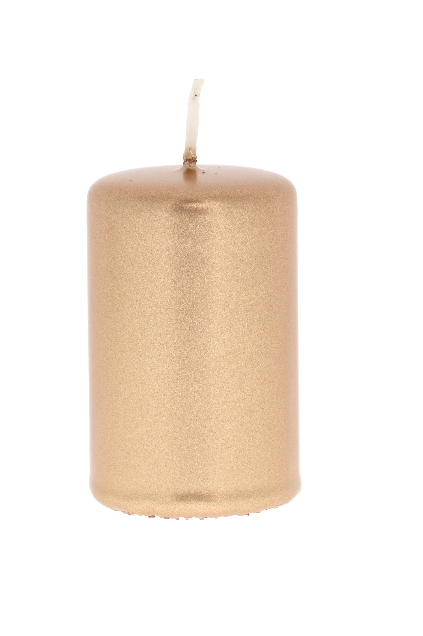 Candela cero color oro o argento. Dimensioni 4x6 cm