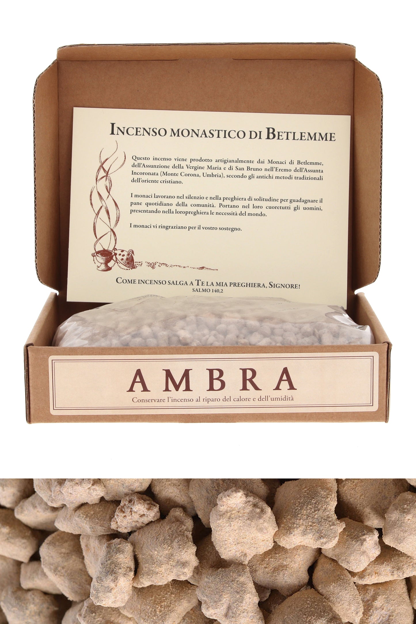 Incenso dei Monaci di Betlemme. Confezione da 225gr
