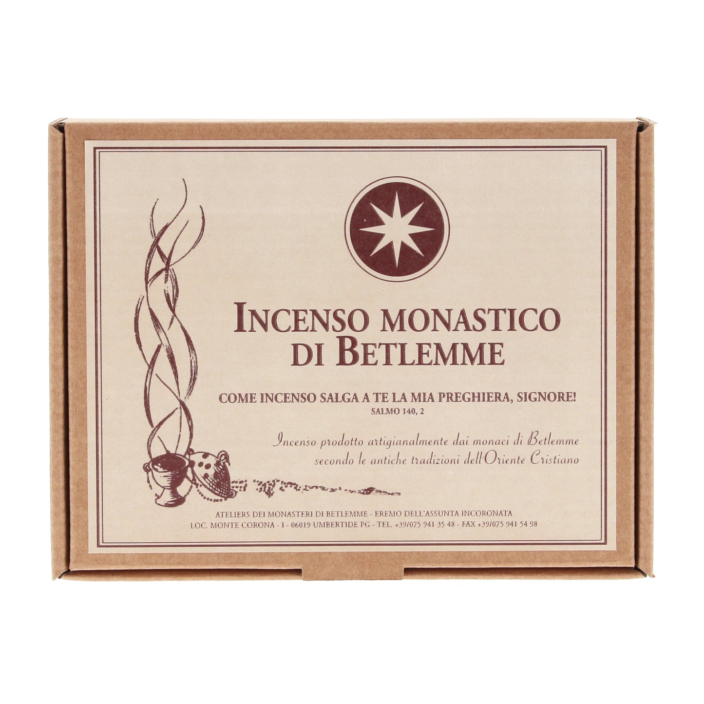 Cofanetto 6 profumazioni Incenso Monaci di Betlemme 300gr
