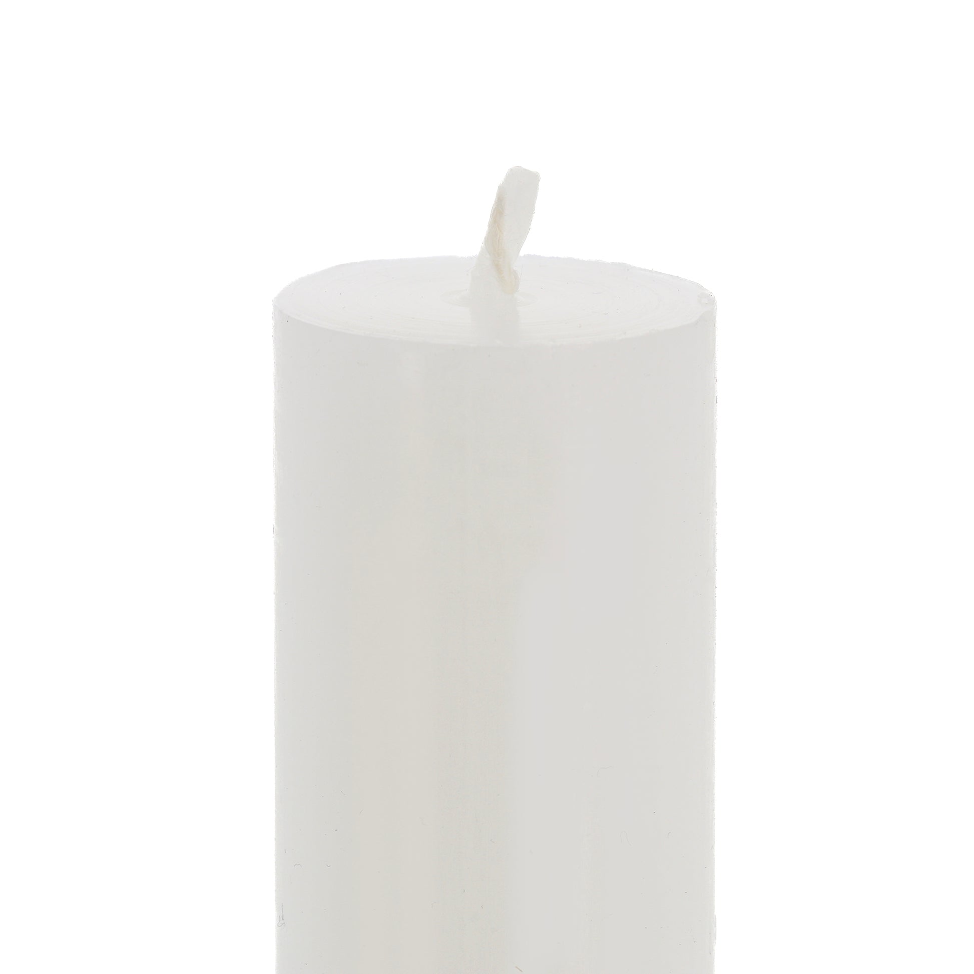 Candela cero per Liturgia, Avvento e Quaresima in cera bianca. Dimensioni 4x25