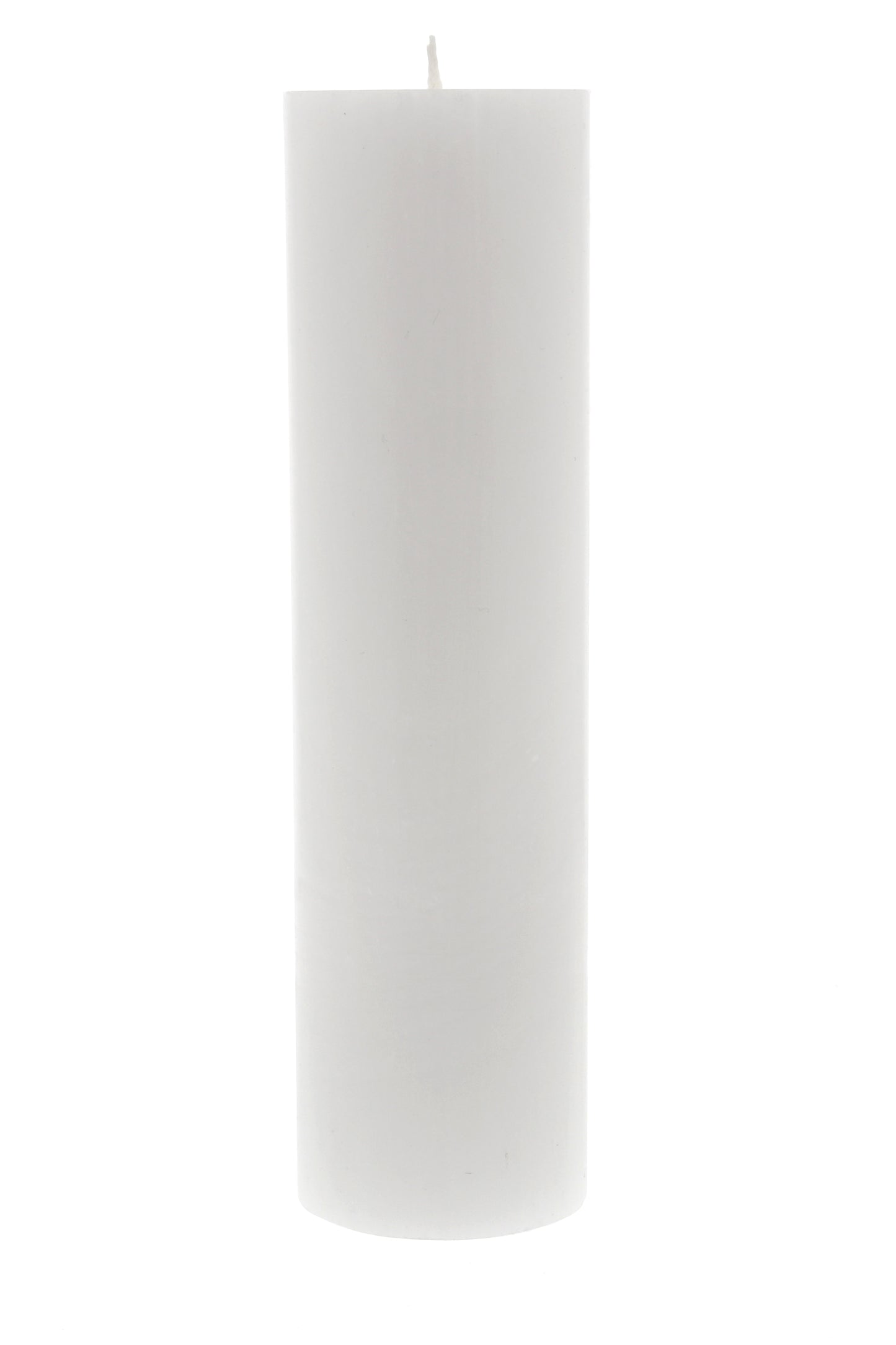 Candela cero per Liturgia, Avvento e Quaresima in cera bianca. Dimensioni 8x30 cm