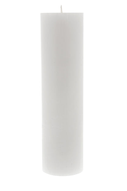 Candela cero per Liturgia, Avvento e Quaresima in cera bianca. Dimensioni 8x30 cm