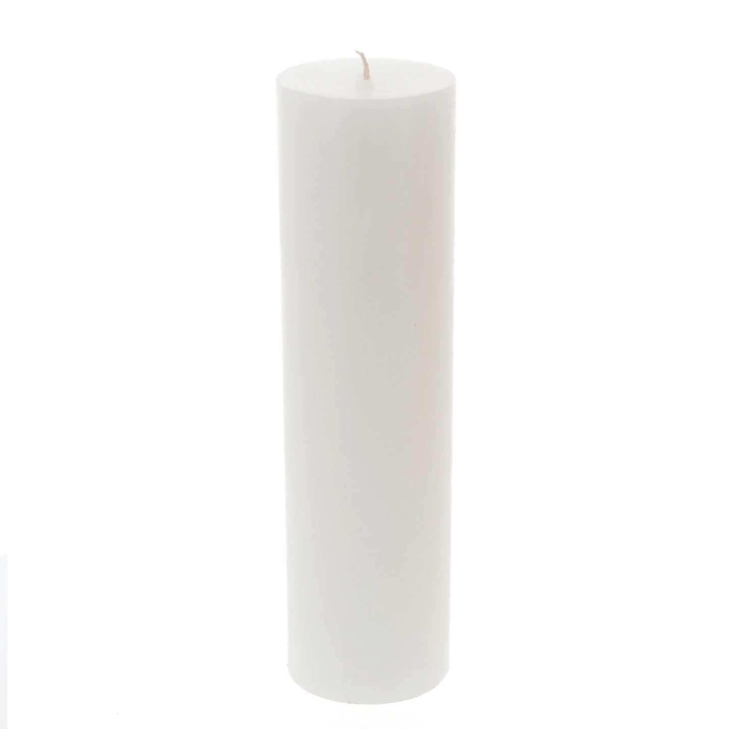 Candela cero per Liturgia, Avvento e Quaresima in cera bianca. Dimensioni 8x30 cm