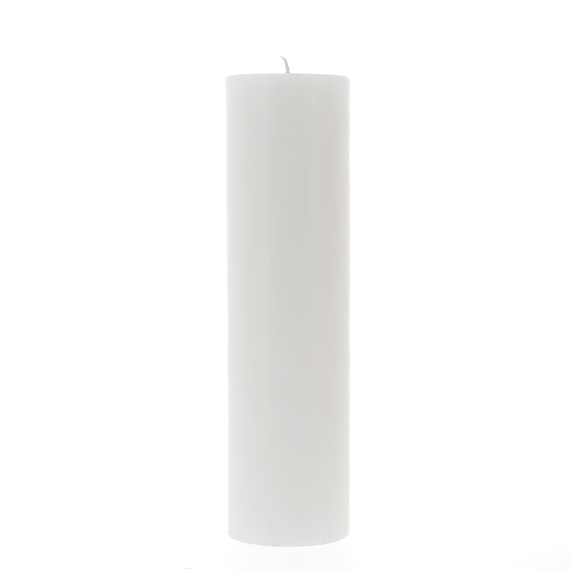 Candela cero per Liturgia, Avvento e Quaresima in cera bianca. Dimensioni 8x30 cm