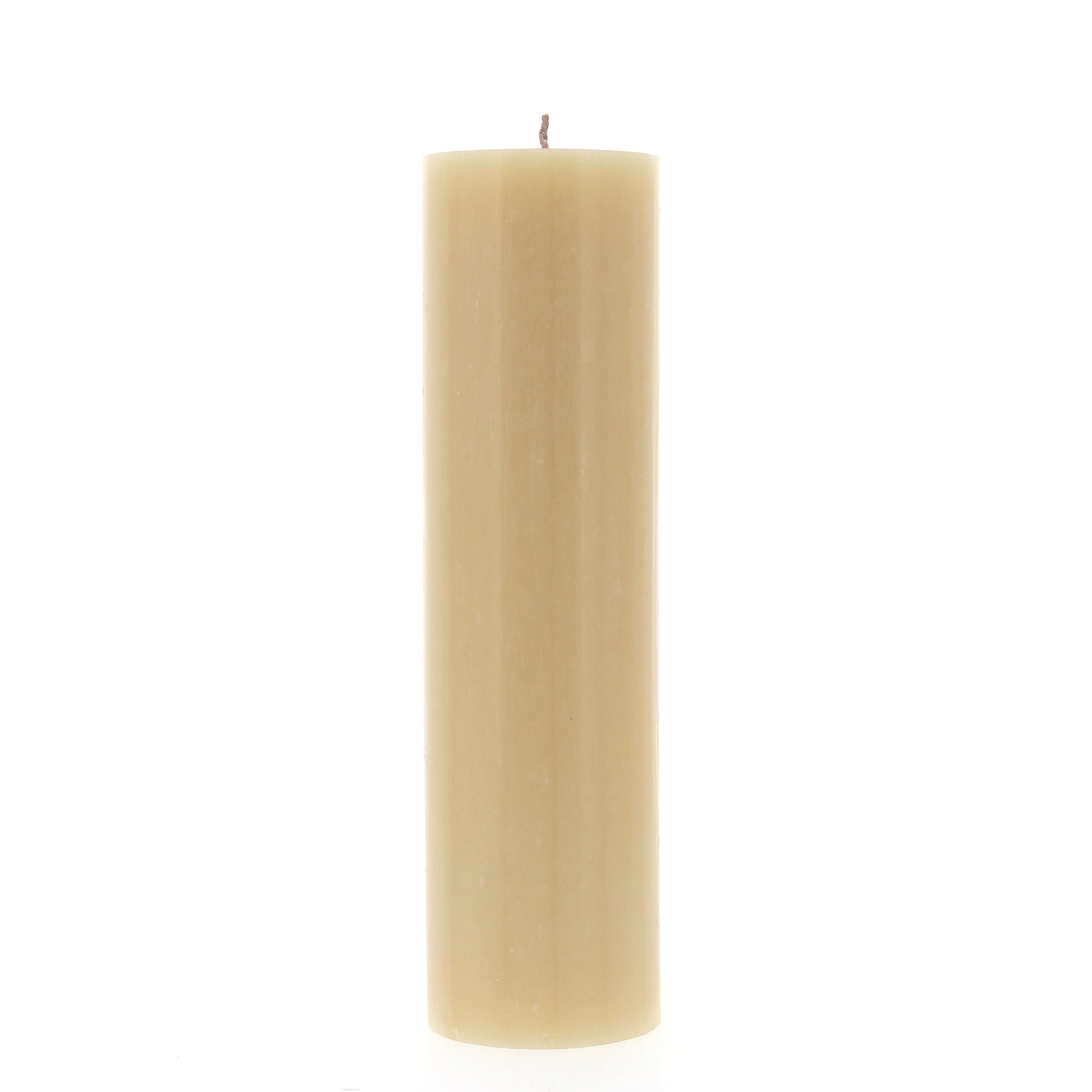 Candela Cero per Liturgia, Avvento e Quaresima in cera d'api. Dimensioni 8x30 cm