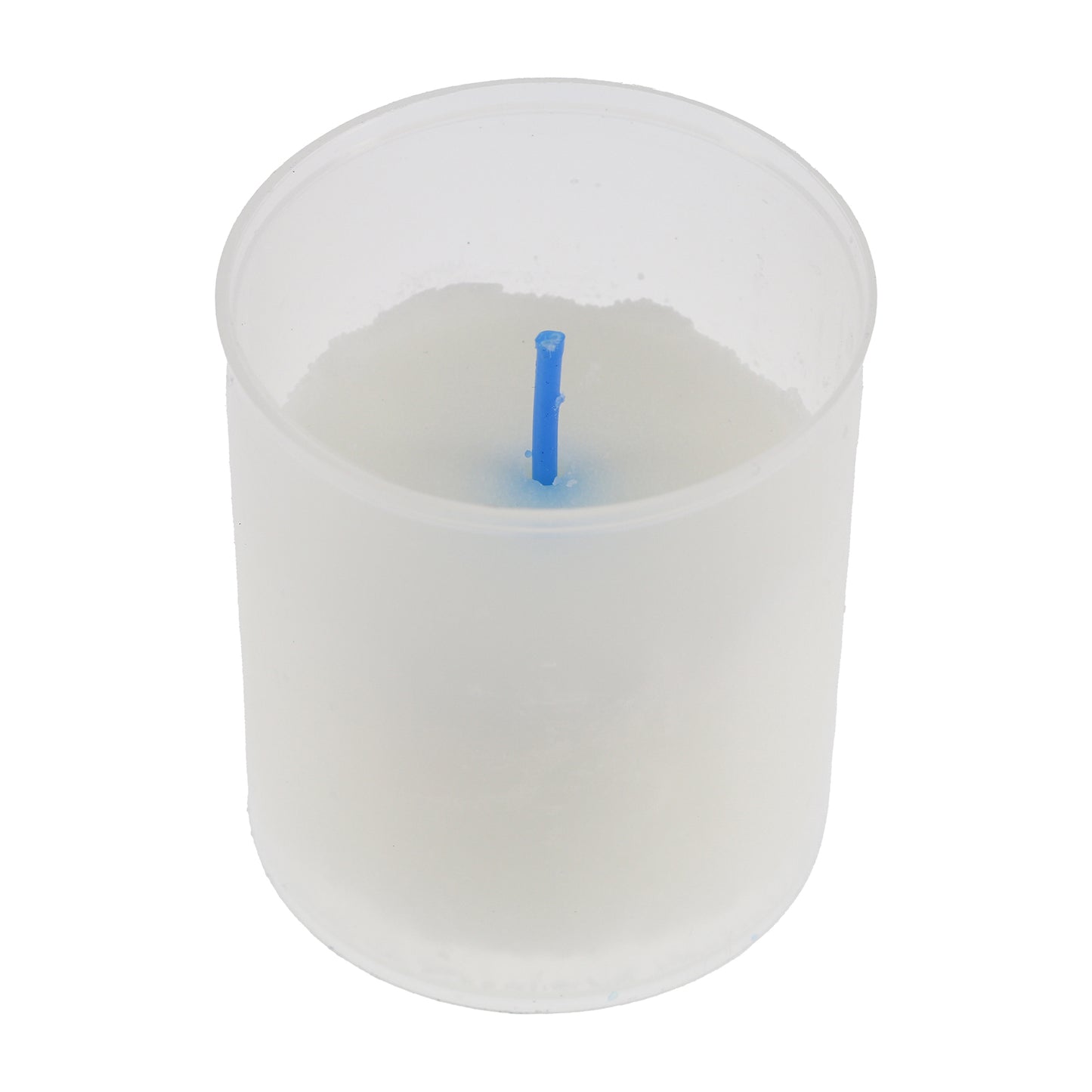 Lumino votivo in plastica trasparente Dimensioni 5,2x6 cm 
