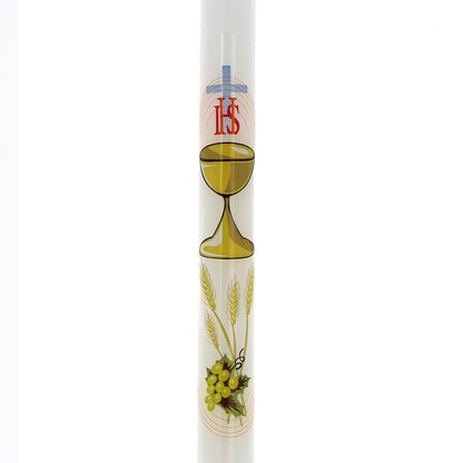 Candela per Comunione. Dimensioni 2x60 cm