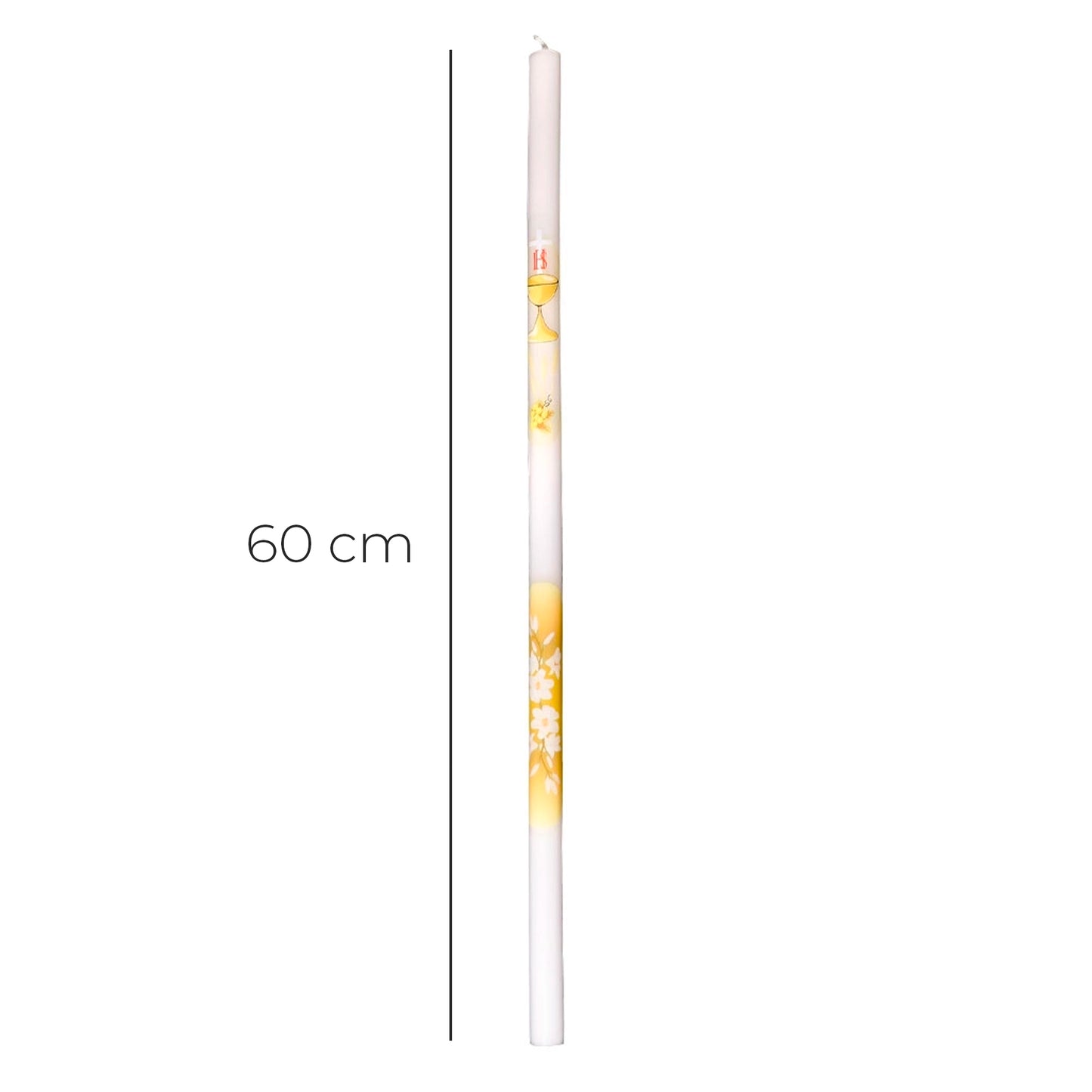 Candela per Comunione. Dimensioni 2x60 cm