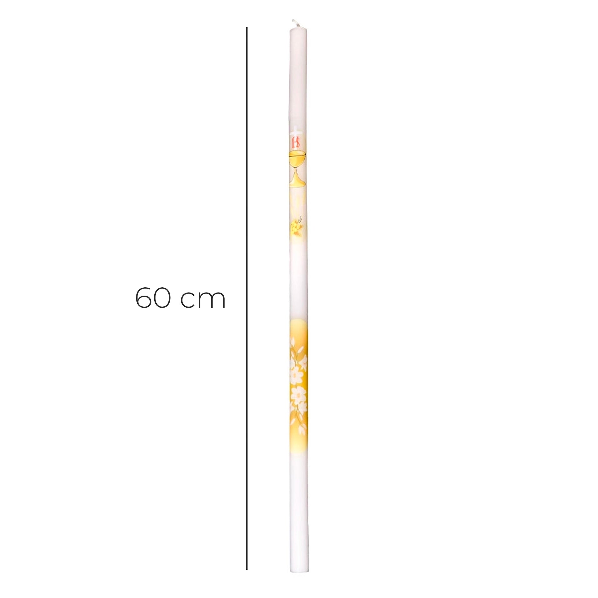 Candela per Comunione. Dimensioni 2x60 cm