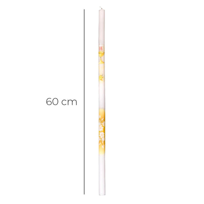 Candela per Comunione. Dimensioni 2x60 cm