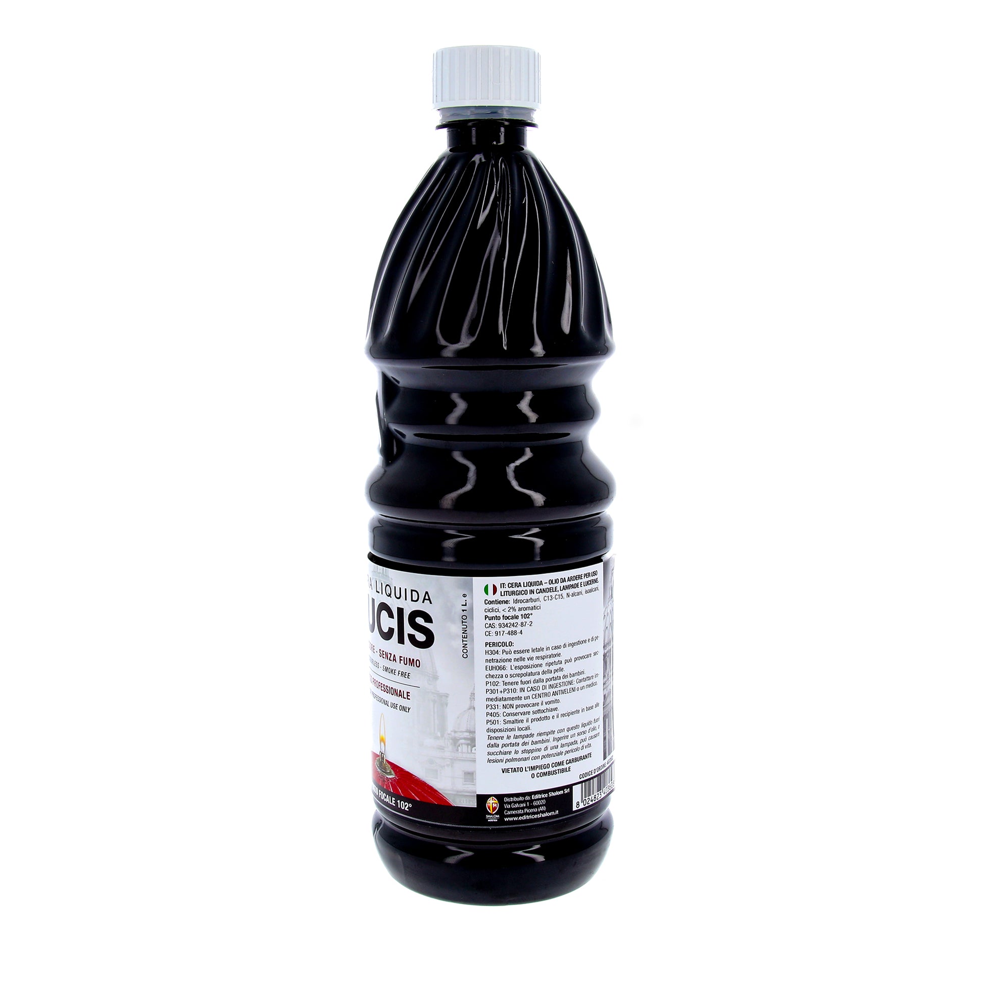 Cera liquida liturgica LUCIS bottiglia 1 L - punto focale 102°