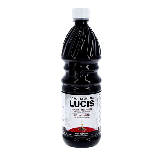 Cera liquida liturgica LUCIS bottiglia 1 L - punto focale 102°