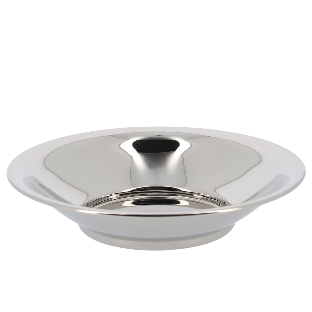 Bacile per lavaggio mani in ottone nichelato lucido – Diametro 16 cm
