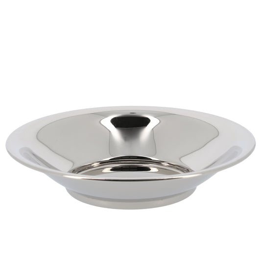 Bacile per lavaggio mani in ottone nichelato lucido – Diametro 16 cm