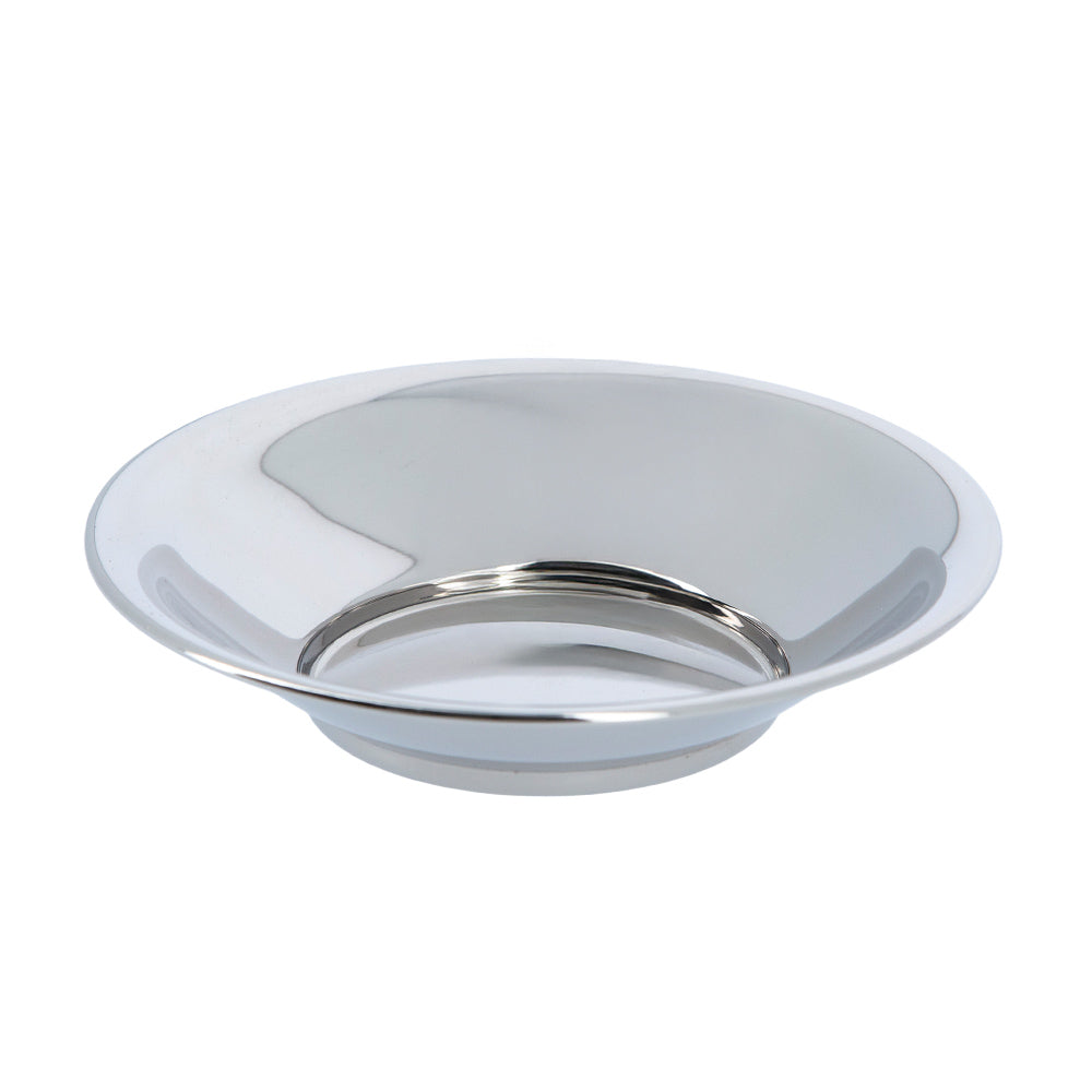 Bacile per lavaggio mani in ottone nichelato lucido – Diametro 16 cm