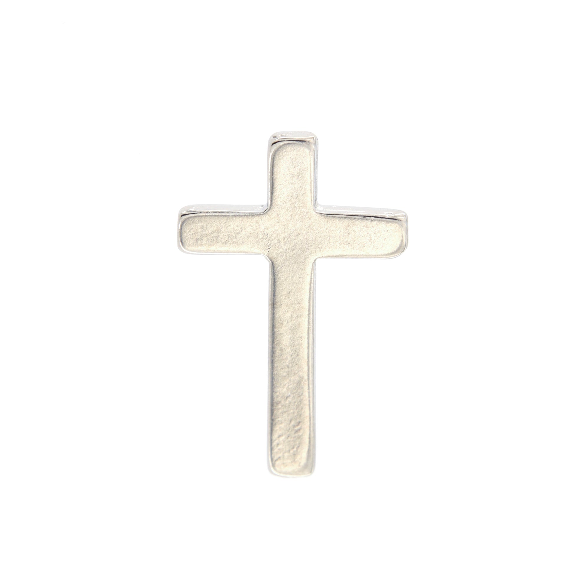 Spilla croce color argento 2,5 cm
