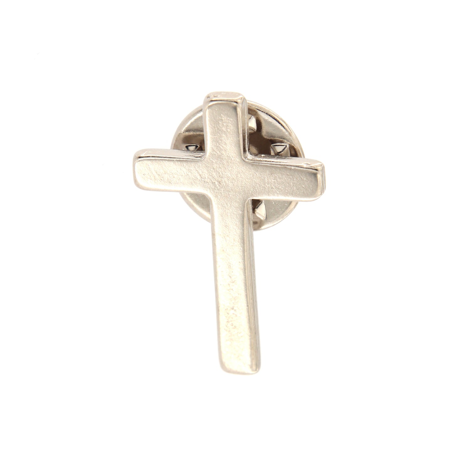 Spilla croce color argento 2,5 cm