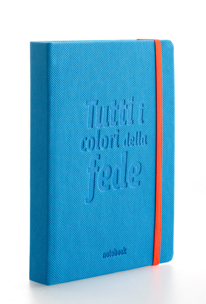Notebook "Tutti i colori della Fede" con interno a righe 9x14 cm.