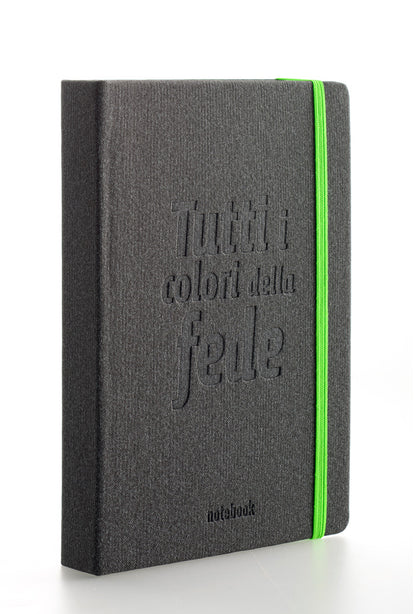 Notebook "Tutti i colori della Fede" con interno a righe 9x14 cm.