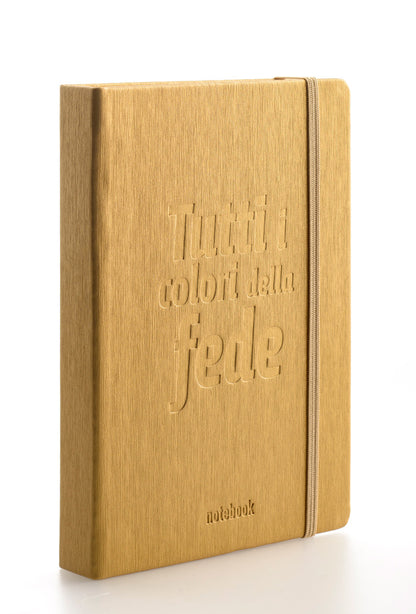 Notebook "Tutti i colori della Fede" con interno a righe 9x14 cm.