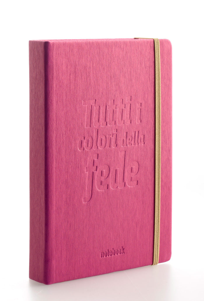 Notebook "Tutti i colori della Fede" con interno a righe 9x14 cm.