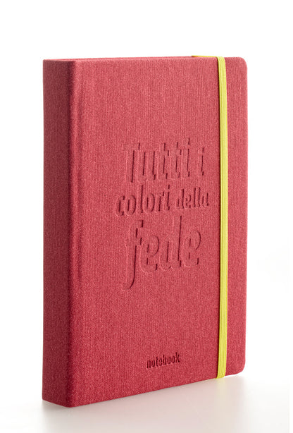 Notebook "Tutti i colori della Fede" con interno a righe 9x14 cm.