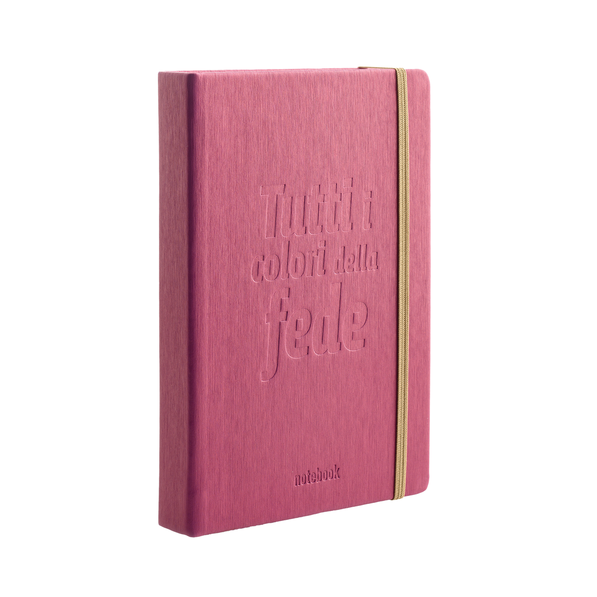 Caderno «Todas as cores da Fé» com interior de páginas lisas 9x14 cm.