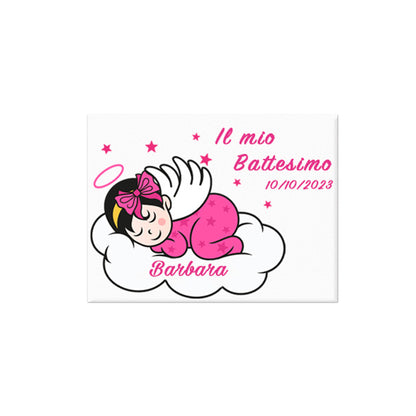 Targhetta in ceramica da personalizzare. Dimensioni 4x3 cm