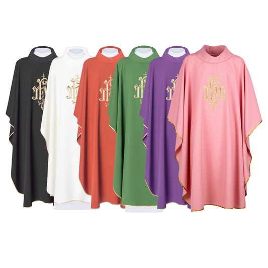 Casula ricamata con simbolo Jhs