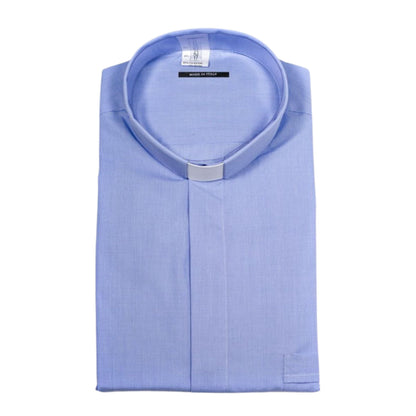 Camicia mezza manica fil a fil misto cotone