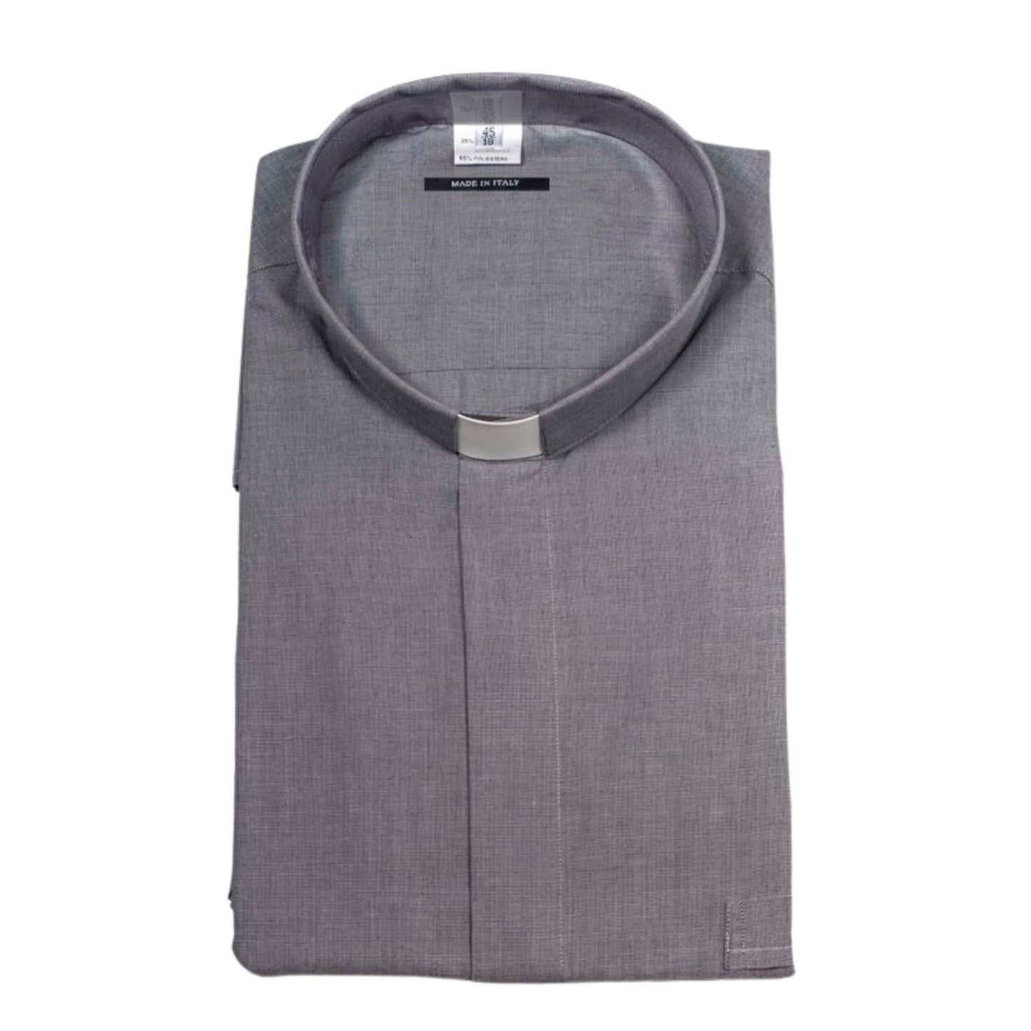 Camicia mezza manica fil a fil misto cotone