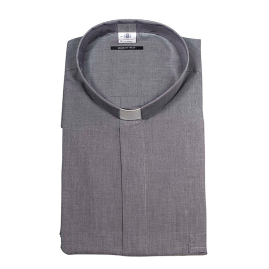 Camicia mezza manica fil a fil misto cotone