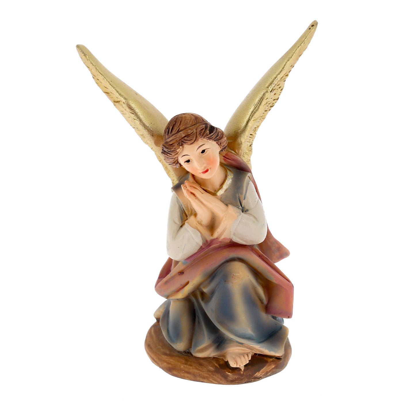 Set presepe composto da 11 soggetti in resina. Altezza 11 cm