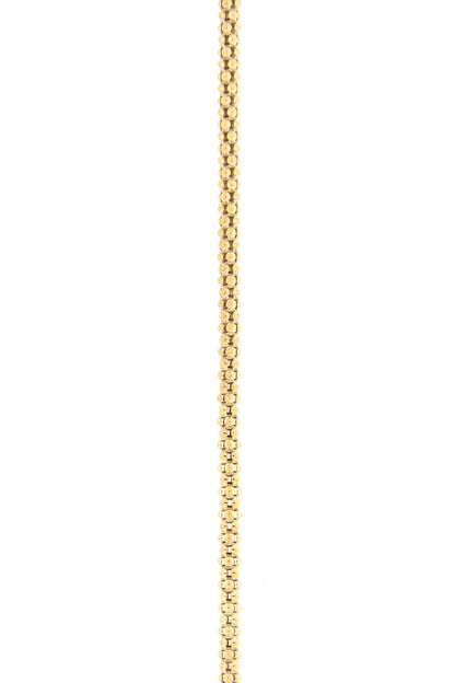 Catenina "coreana" in argento 925 rodiato. Lunghezza 42+3 cm