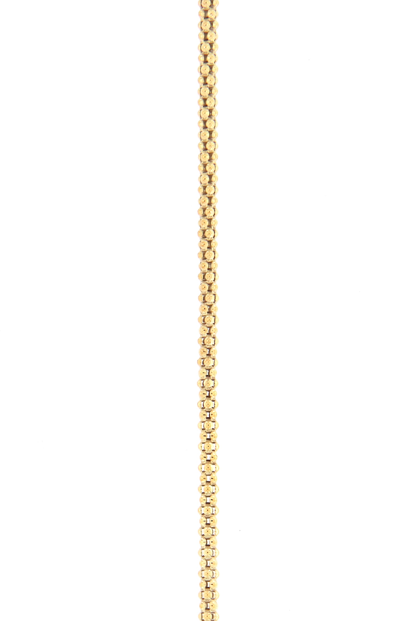 Catenina "coreana" in argento 925 rodiato. Lunghezza 60 cm