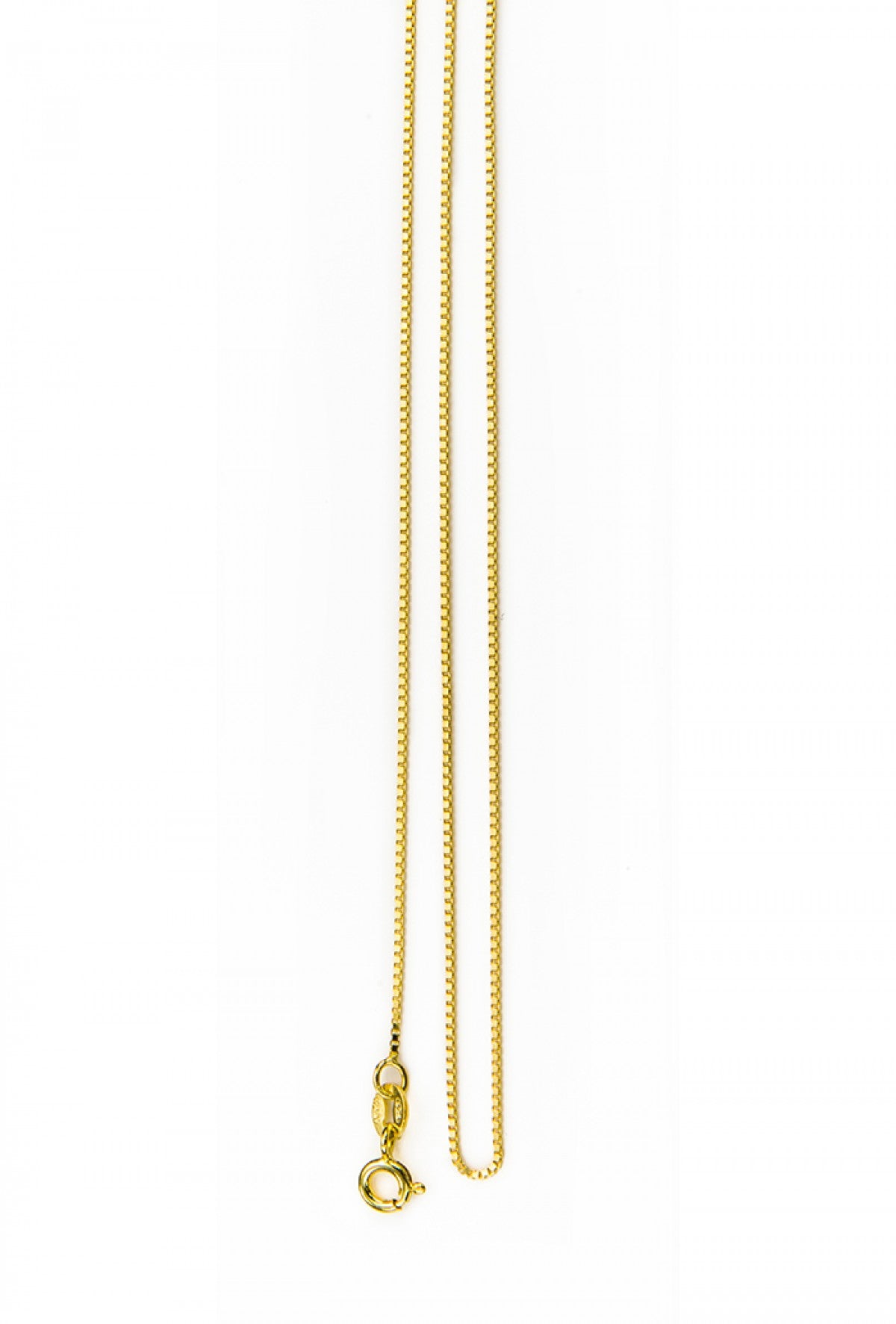 Catenina "veneziana" in argento 925 rodiato. Lunghezza 60 cm