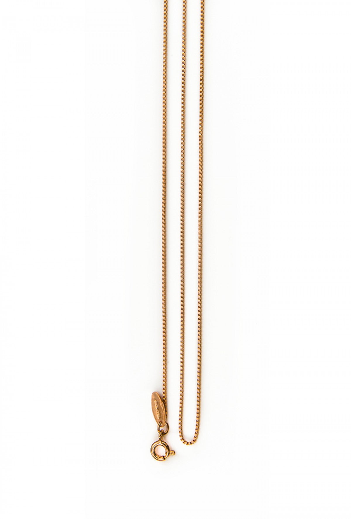 Catenina "veneziana" in argento 925 rodiato. Lunghezza 80 cm