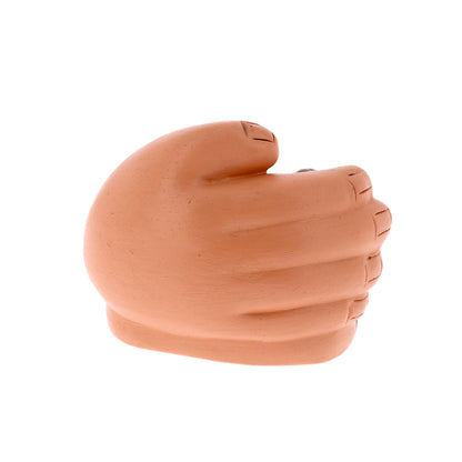 Natività nella Mano di Dio, in terracotta. Dimensioni 3x6 cm