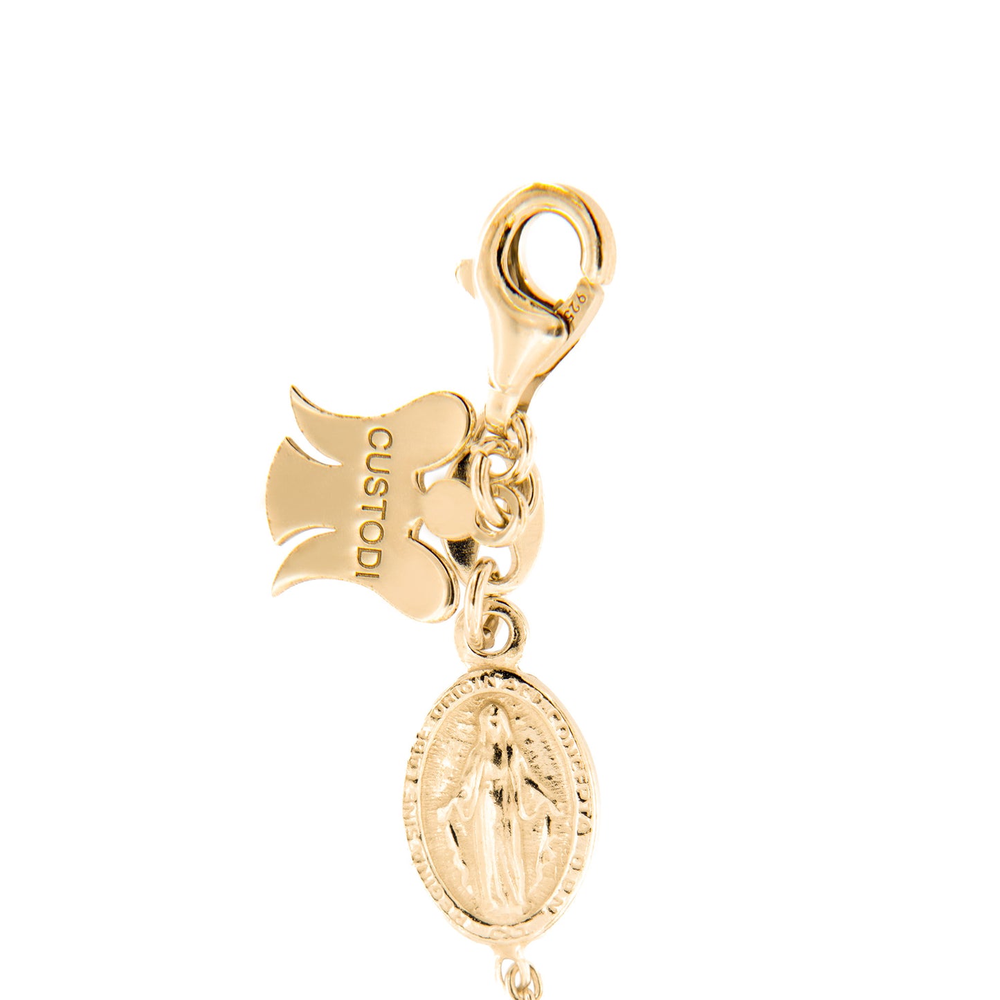 Bracciale decina acini tondi lavorati in argento 925 rodiato. Lunghezza 17+3 cm.