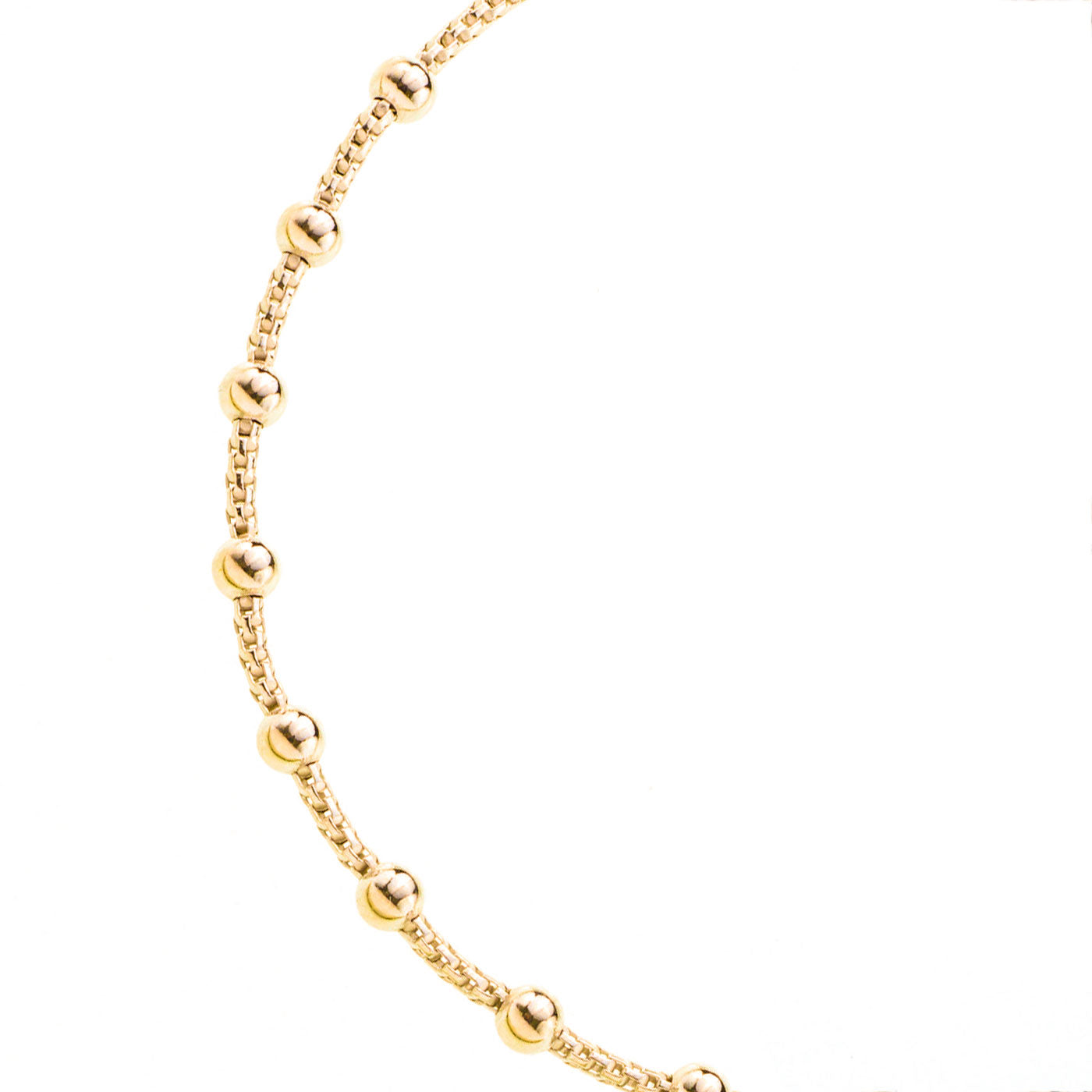 Bracciale decina maglia coreana in argento 925 rodiato. Lunghezza  17+3 cm