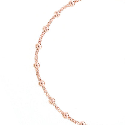 Bracciale decina maglia coreana in argento 925 rodiato. Lunghezza  17+3 cm