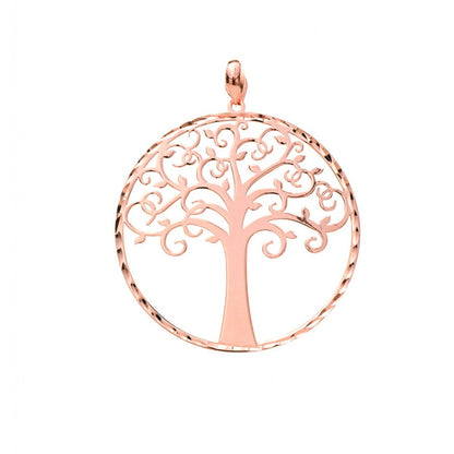 Ciondolo Albero della Vita in argento 925 rodiato   diametro 2,5 cm