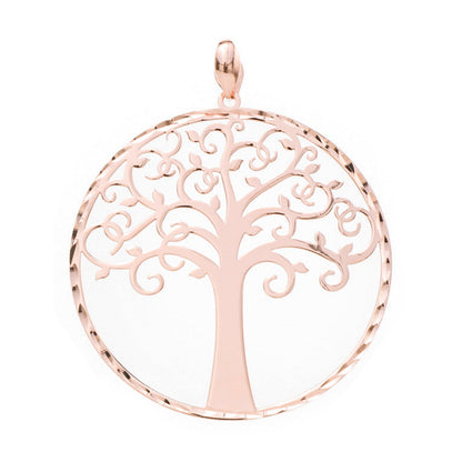 Ciondolo Albero della Vita in argento 925 rodiato   diametro 2,5 cm
