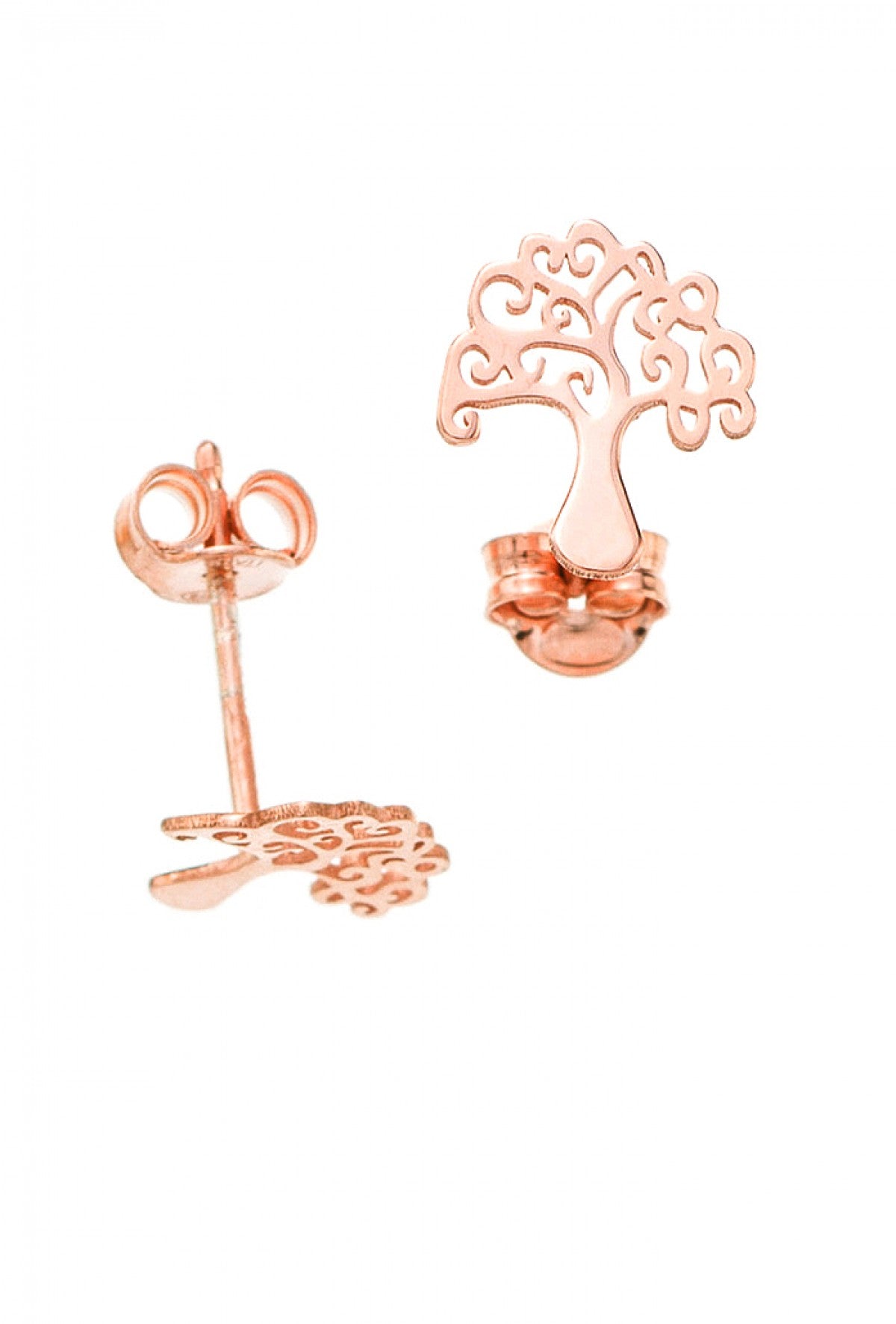 Orecchini "Albero della Vita" in argento 925 rodiato. Dimensioni 1x1,5 cm